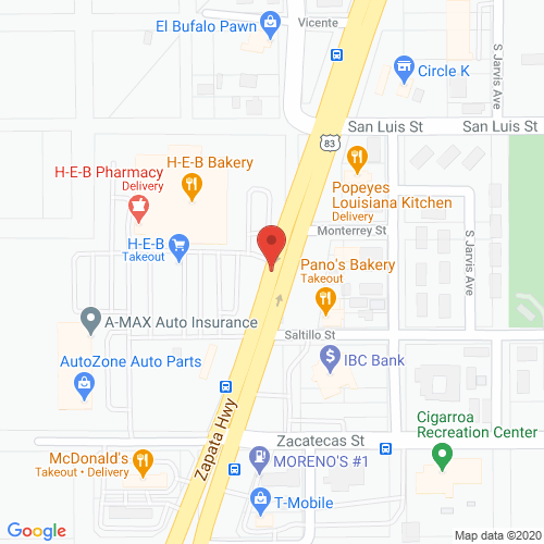 Map of Elstar Dental in Laredo TX